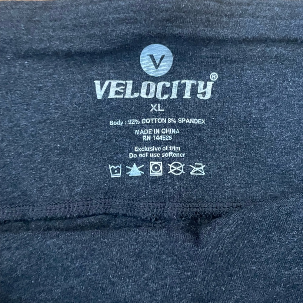 Ladies dark heather grey Leggings - Picture 2 of 4